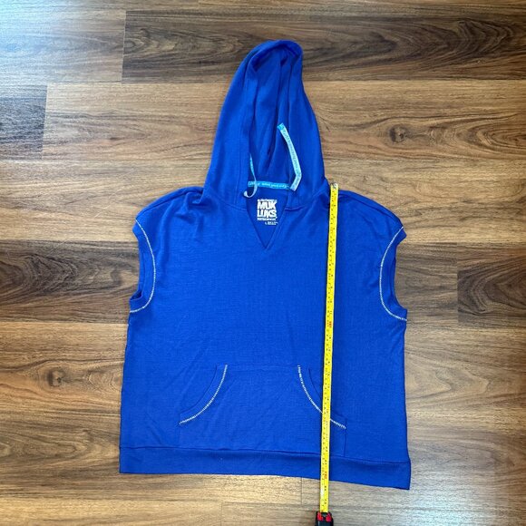 Muk Luks Blue Sweater Lounge Set Womens Large Cozy Bonfire Beach Outfit - Picture 5 of 7